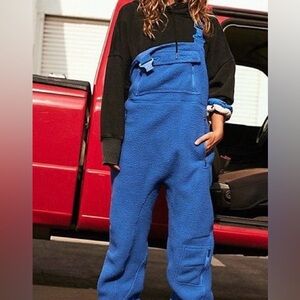 NWT!! Free People FP Movement size M Salopette Sherpa Overalls